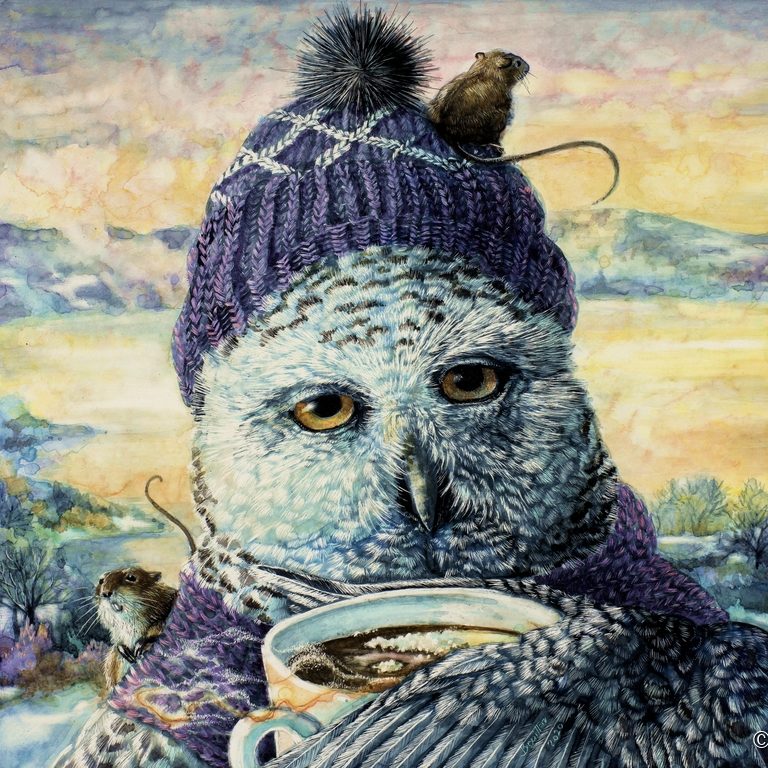 Harfang des neiges, création de Anne Bouillon